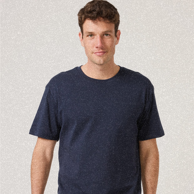 Wholesale men's eco-friendly apparel — USA-made organic cotton blanks from Royal Apparel