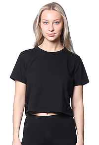 Womens Rib Crop Tee