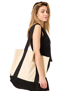 Organic Canvas Large Two Tone Tote